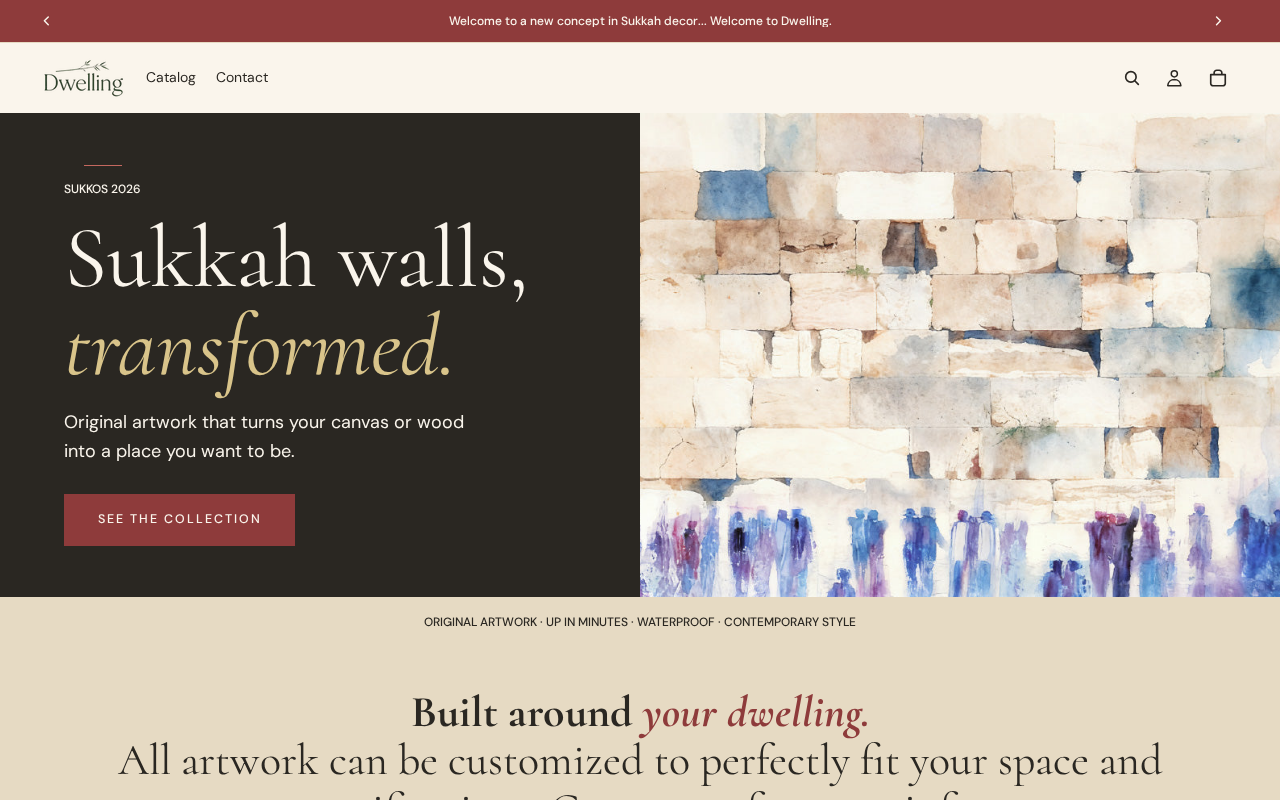 Dwelling website screenshot